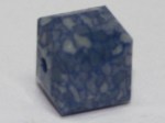 Marbled Blue Ceramic Cube